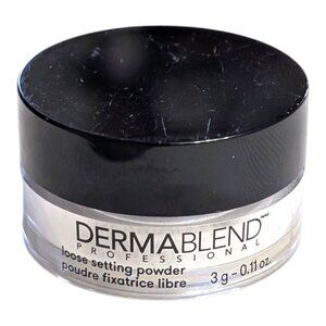 Dermablend Loose Setting Powder Original Translucent Travel .11oz 3g New Sealed